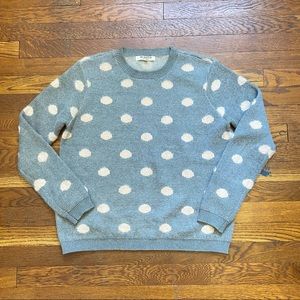 Free Generation Los Angeles polka dot crew neck sweater size Large